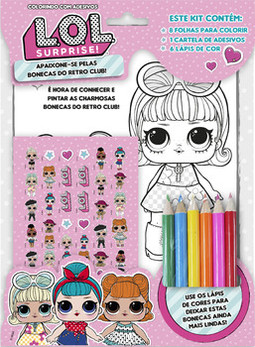 L.O.L. Surprise! Colorindo com adesivos