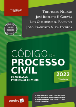 Código de processo civil e legislação processual em vigor