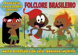 Folclore brasileiro: prancheta para colorir - Supersérie