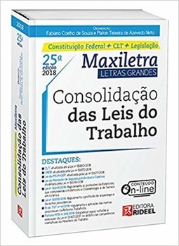 Consolidação das leis do trabalho – maxiletra – constituição federal + legislação