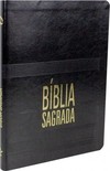 Bíblia Sagrada Letra Grande Índice Capa couro sintético preta