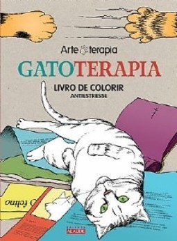 ARTETERAPIA - GATOTERAPIA - LIVRO DE COLORIR ANTIESTRESSE