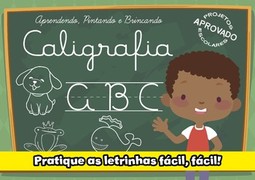 Aprendendo, pintando e brincando: caligrafia