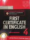 Cambridge First Certificate in English 4 with Answers