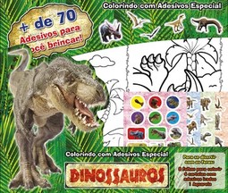 Dinossauros: colorindo com adesivos especial
