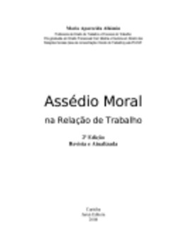 Assédio Moral na Relação de Trabalho