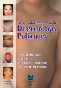 Atlas colorido e texto de dermatologia pediátrica