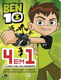 Ben 10: 4 em 1 - Livro de diversão