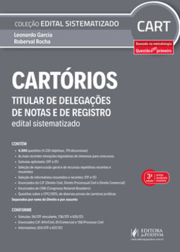 Cartórios: titular de delegações de notas e de registro - Edital sistematizado