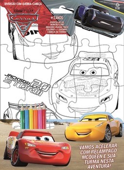 Carros 3: diversão com quebra-cabeça