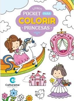 POCKET PARA COLORIR - PRINCESAS
