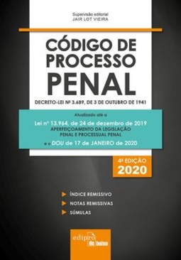 Código de processo penal 2020: decreto-lei nº 3.689, de 3 de outubro de 1941