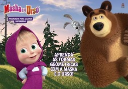 Masha e o urso: prancheta para colorir- Supersérie
