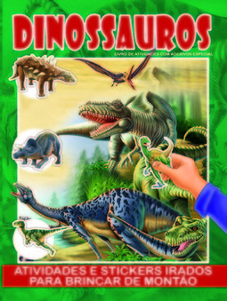 Dinossauros: livro de atividades com adesivos especial