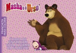 Masha e o urso: prancheta para colorir